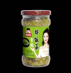 傻妹妹青椒拌飯菜